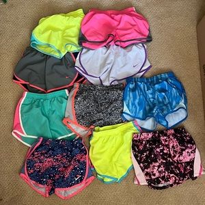 Lot 10 pairs girls Nike shorts size 6/6X